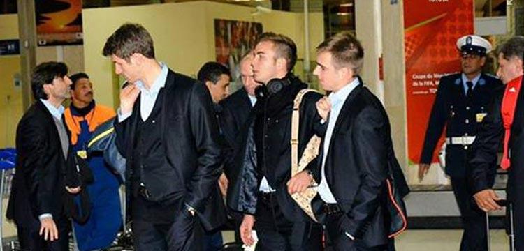 وصول بايرن ميونيخ الى المغرب